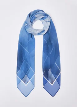 Foulard grande con stampa floreale