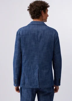Giacca in denim chambray