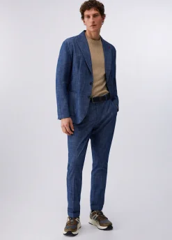 Giacca in denim chambray