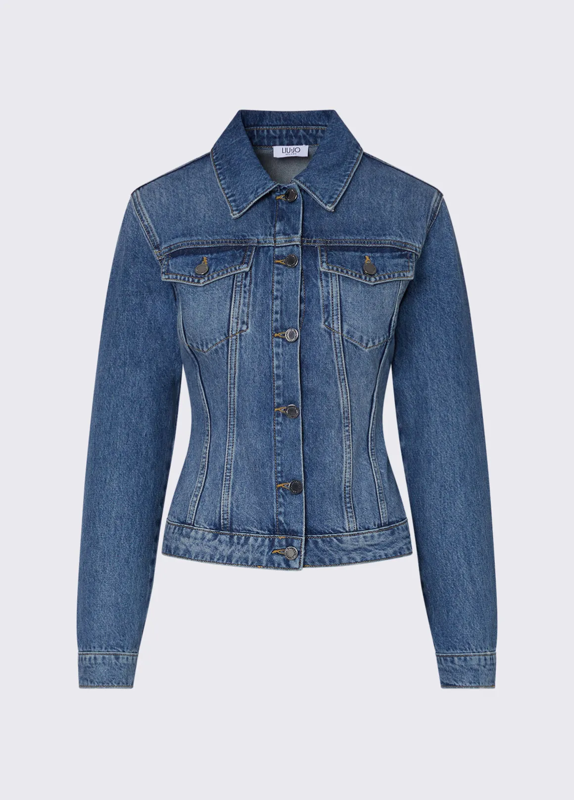 Giacca in denim con stringhe