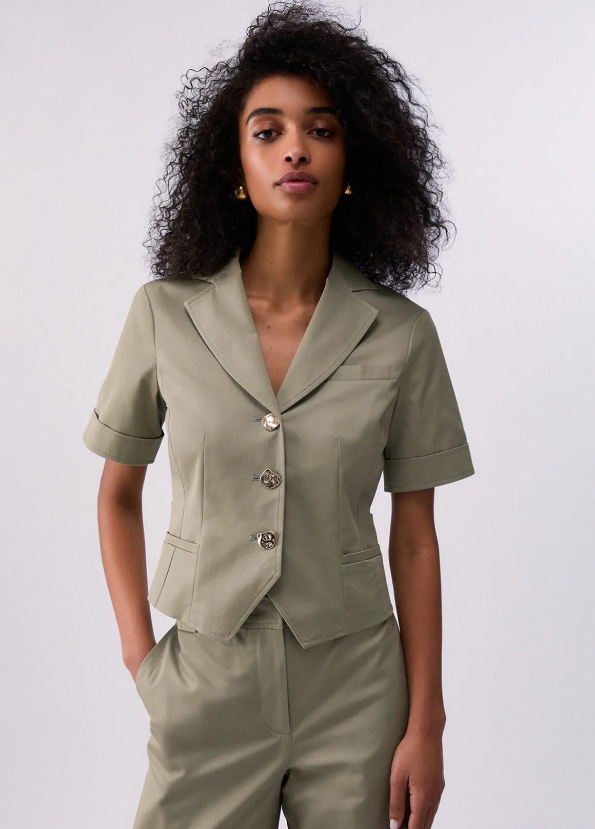 Giacca in gabardine