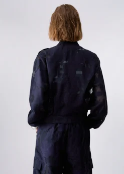 Giacca in organza jacquard