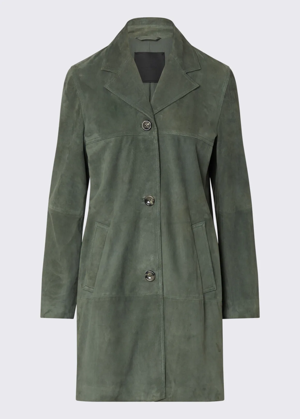Giacca lunga in suede