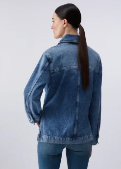 Giacca overshirt in denim