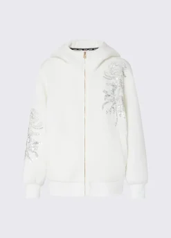 Giacca oversize con ricamo gioiello