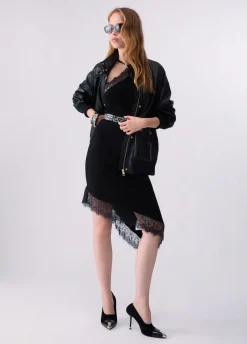 Giacca oversize in pelle