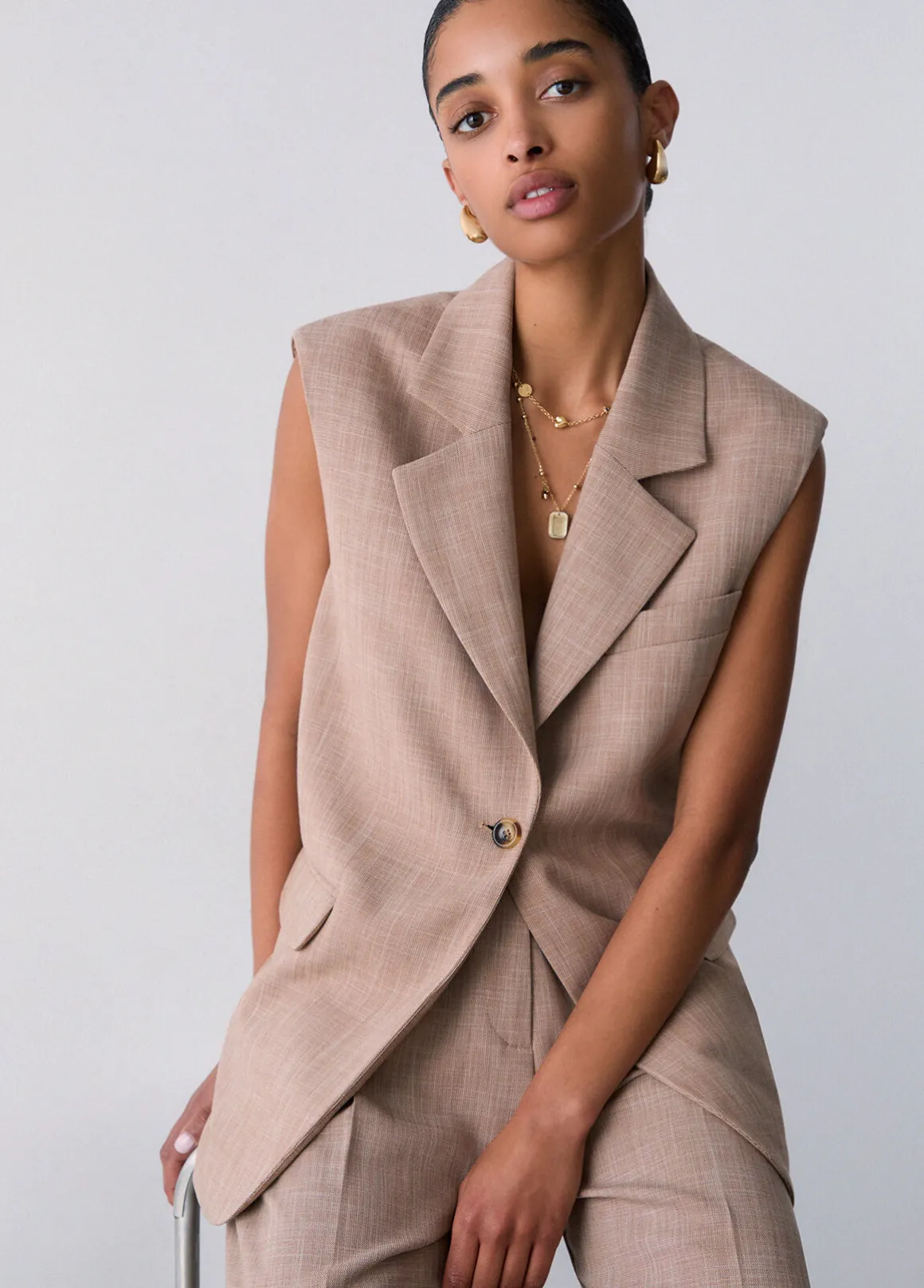 Gilet con foulard