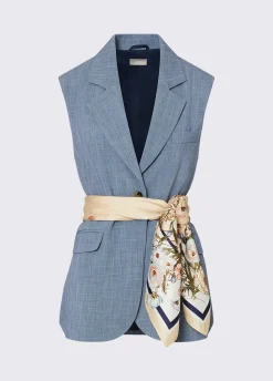 Gilet con foulard