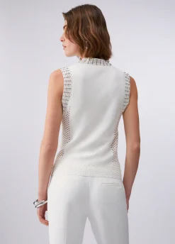Gilet con ricami gioiello