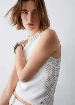 Gilet con ricami gioiello