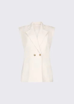Gilet con spalline imbottite