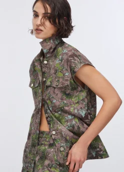 Gilet con stampa