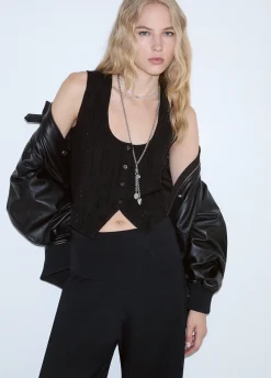 Gilet con strass