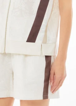 Gilet in cotone con ricami