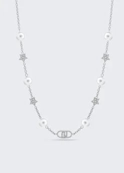 Girocollo con perle sintetiche