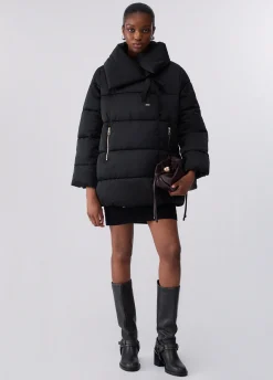 Giubbotto imbottito over in nylon lucido