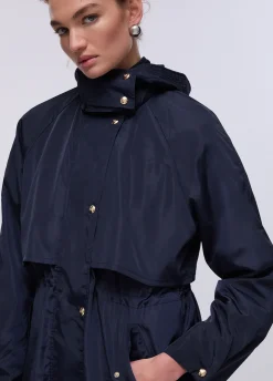 Giubbotto in nylon con cappuccio