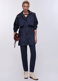 Giubbotto in nylon con cappuccio