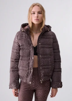 Giubbotto in nylon stampato
