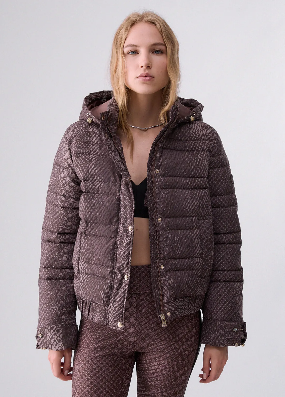 Giubbotto in nylon stampato