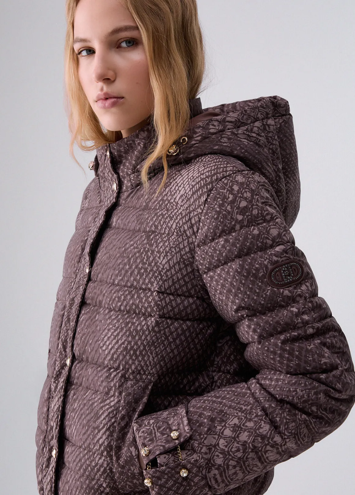 Giubbotto in nylon stampato