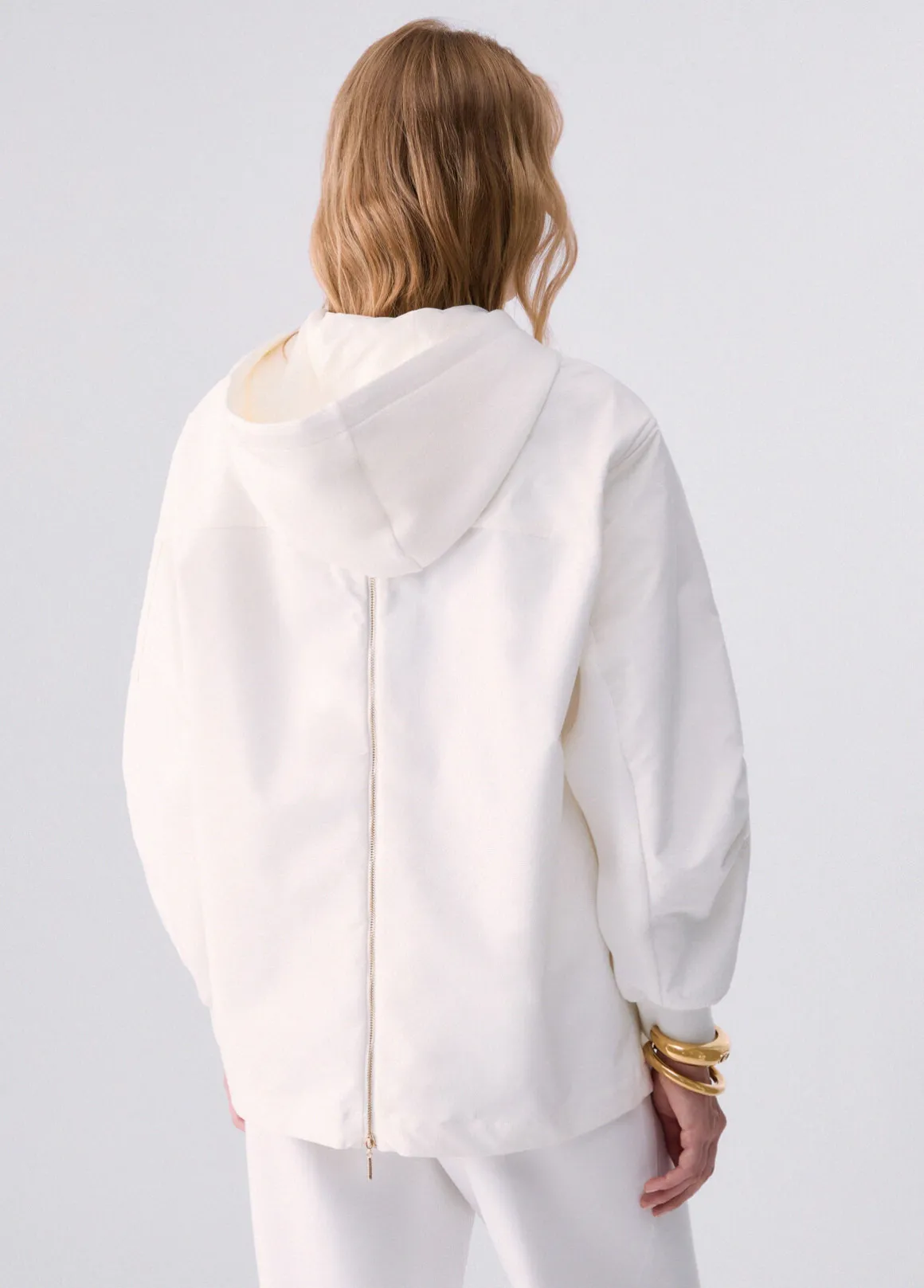 Giubbotto oversize con cappuccio