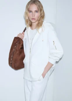 Giubbotto oversize con cappuccio