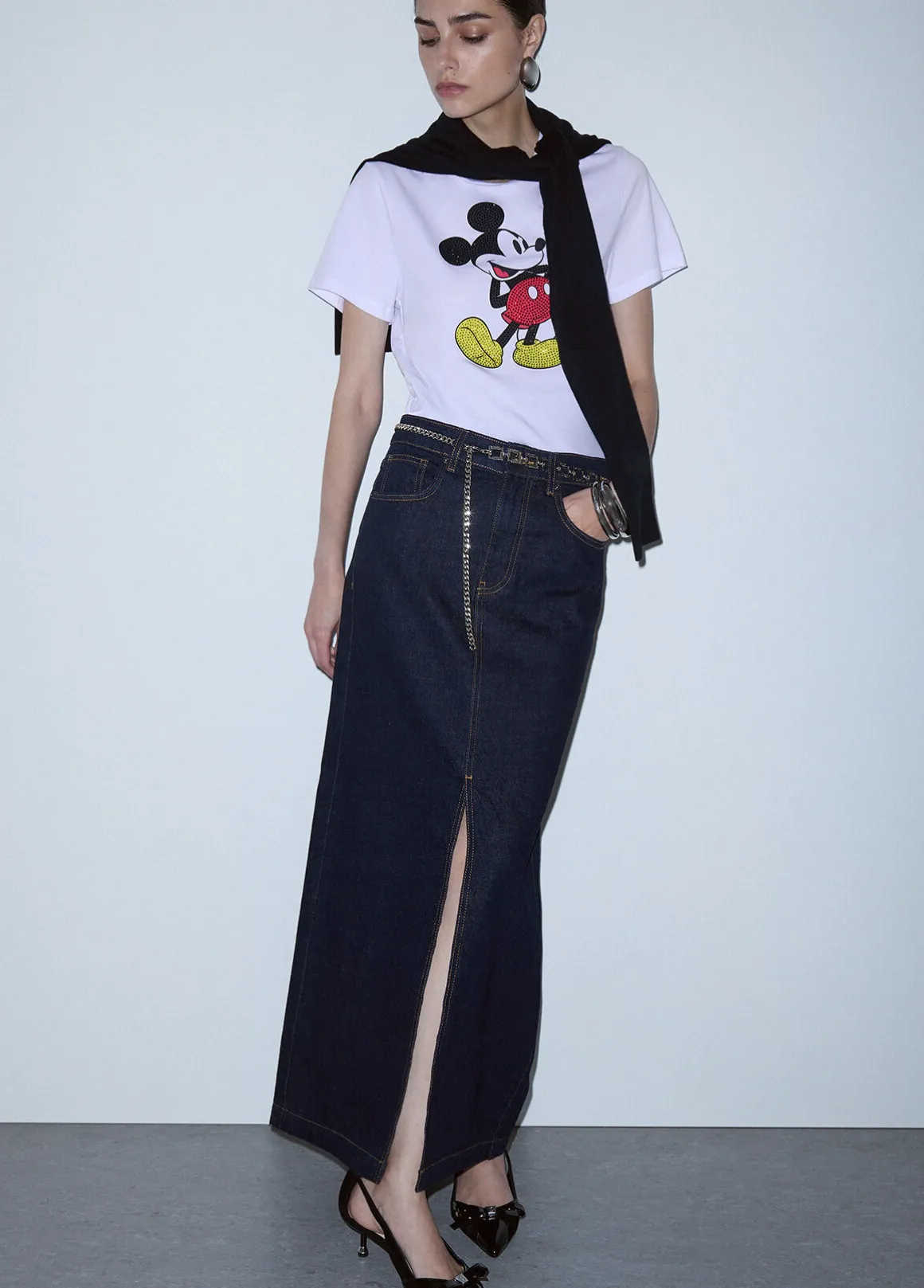 Gonna lunga denim