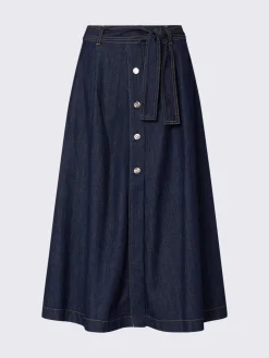 Gonna lunga in denim