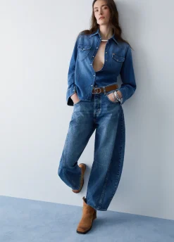 Jeans balloon a vita bassa