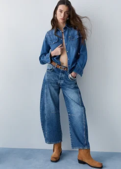 Jeans balloon a vita bassa