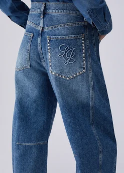 Jeans balloon a vita bassa