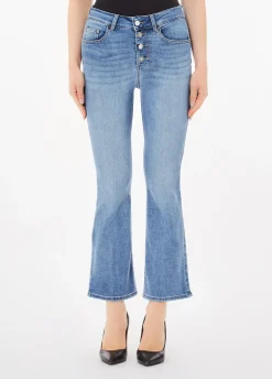 Jeans bootcut a vita alta