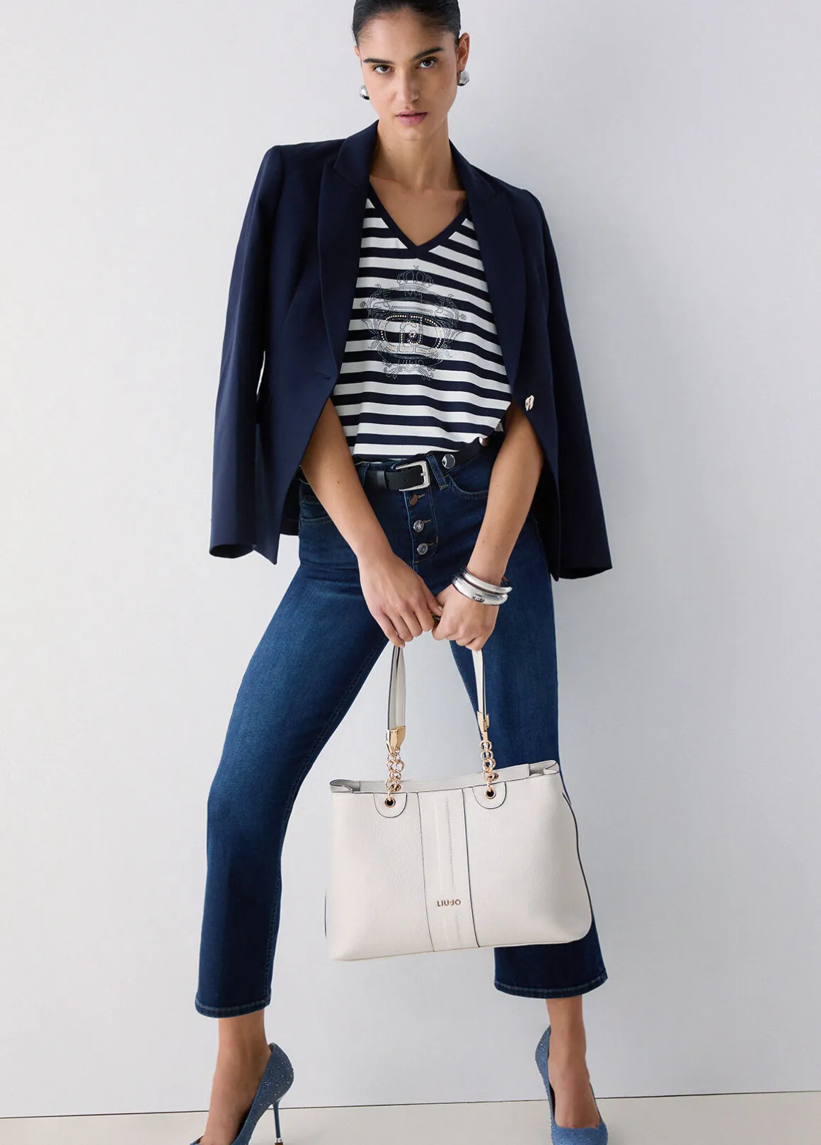 Jeans bootcut a vita alta