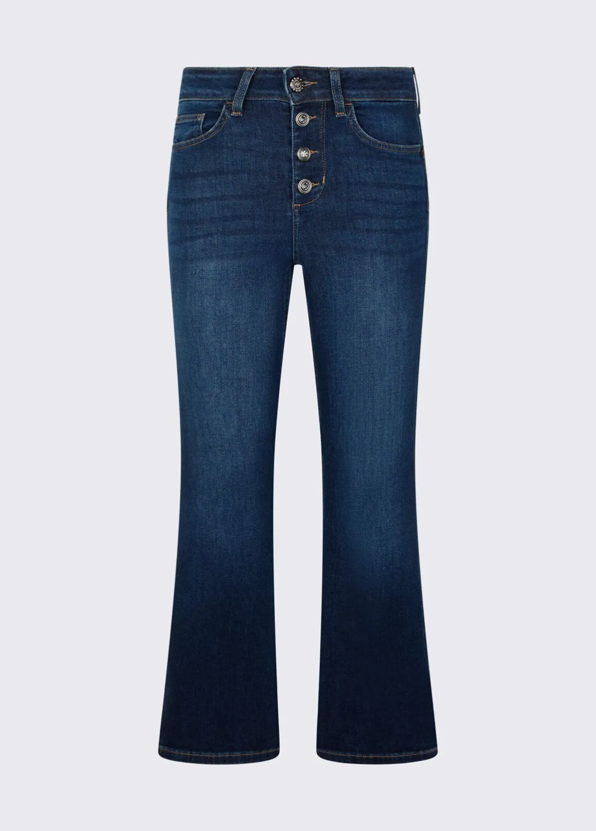 Jeans bootcut a vita alta