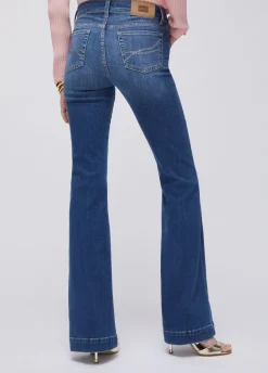 Jeans bootcut a vita alta