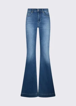 Jeans bootcut a vita alta