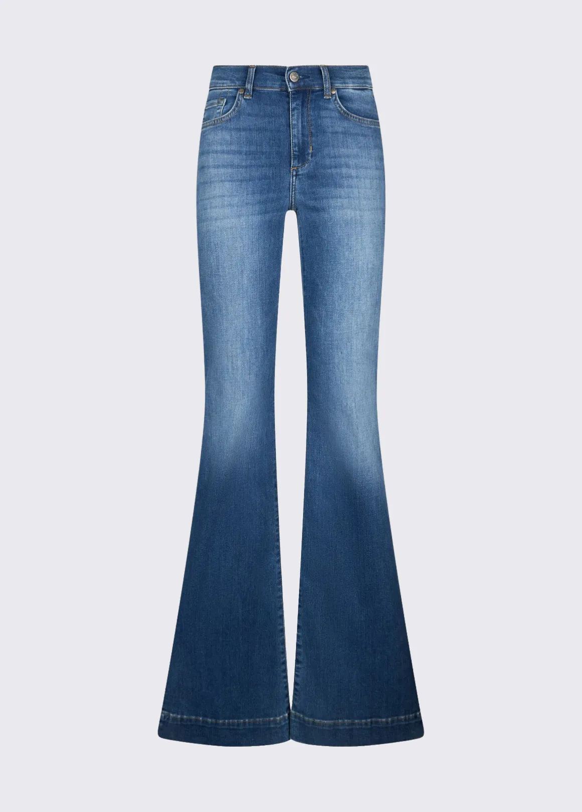 Jeans bootcut a vita alta