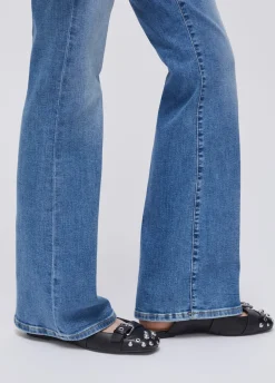 Jeans bootcut a vita alta