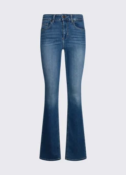 Jeans bootcut a vita alta