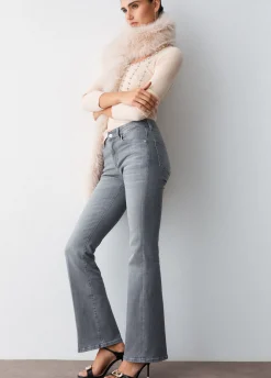 Jeans bootcut a vita alta