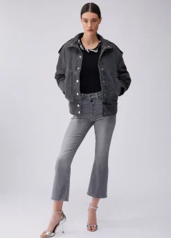 Jeans bootcut a vita alta