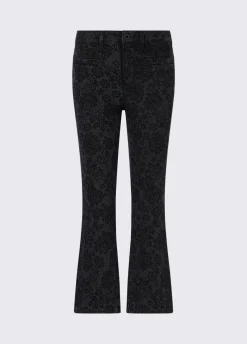 Jeans bootcut con dettaglio laser