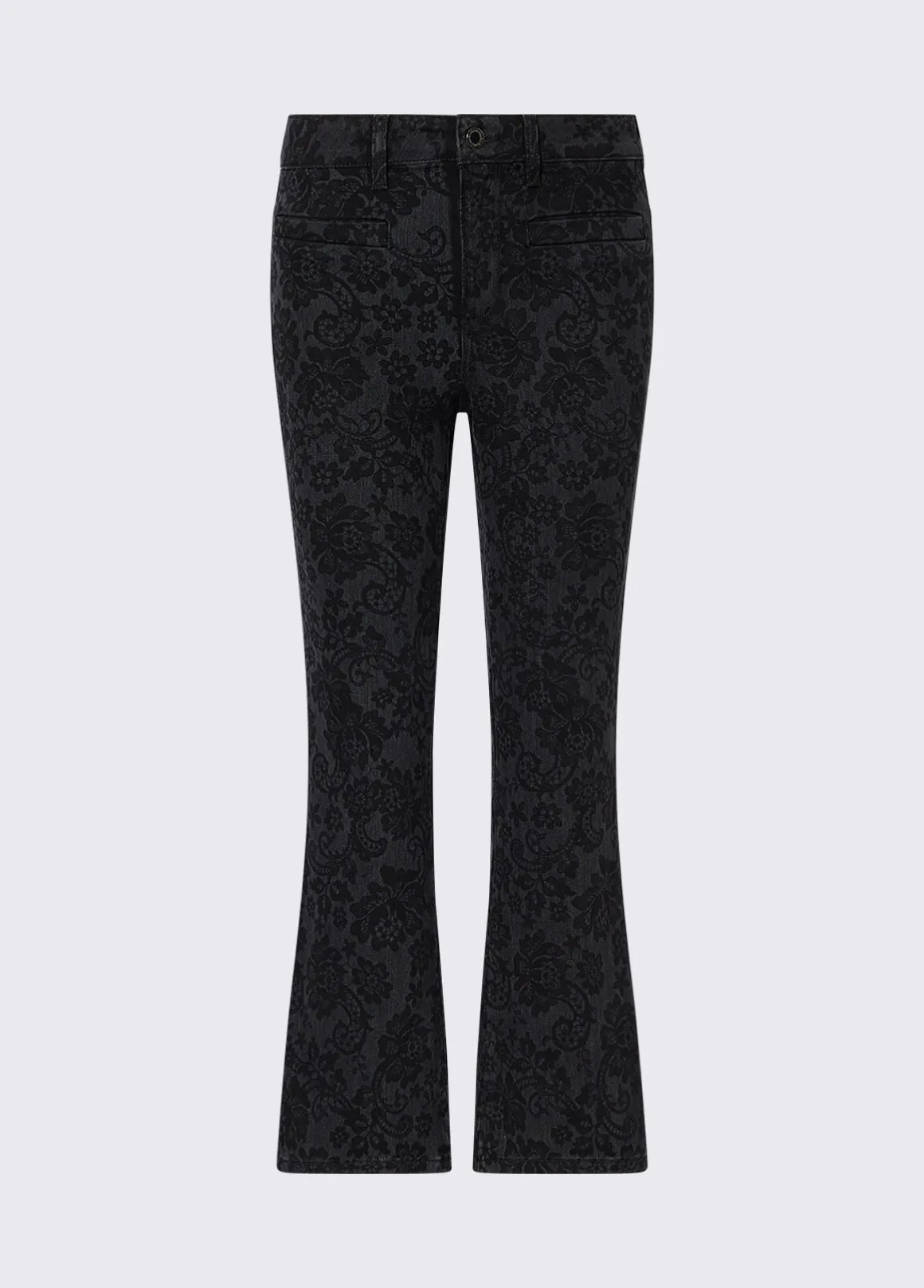 Jeans bootcut con dettaglio laser