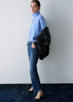 Jeans bootcut con strass
