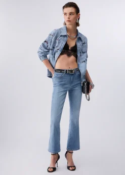 Jeans bootcut cropped