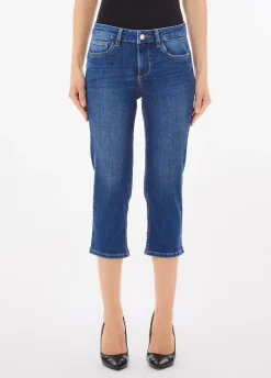 Jeans Capri con strass