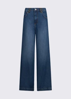 Jeans flare a vita alta