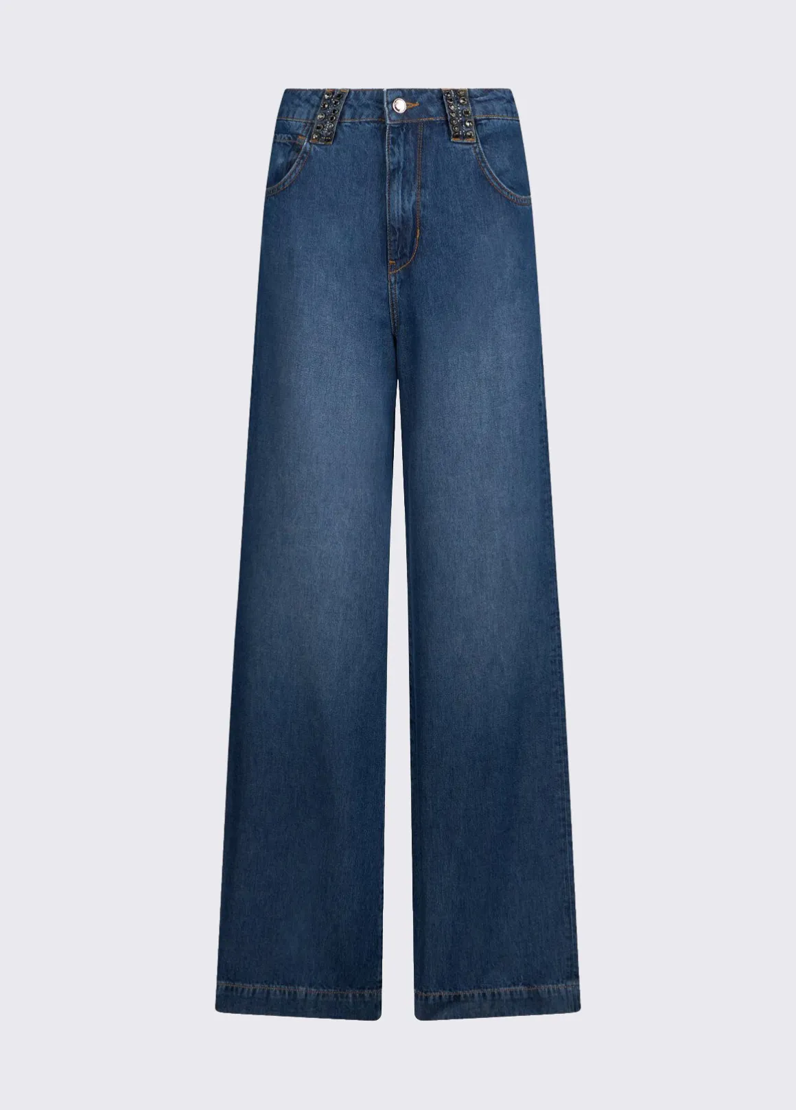 Jeans flare a vita alta