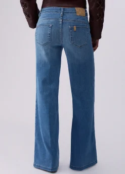 Jeans flare a vita alta